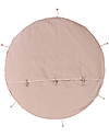 Lorena Canals Pouf e Tappeto 2 in 1 Lou - Rosa Vintage - Diametro 120 cm Tappeti Arredo