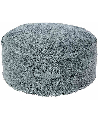 Lorena Canals Pouf in cotone Chill, Blu Vintage - 20x50 cm Pouf