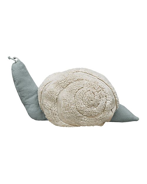 Lorena Canals Pouf Mr. Snail - Fantasy Garden - Blu Vintage - (35x95x45 cm) Pouf