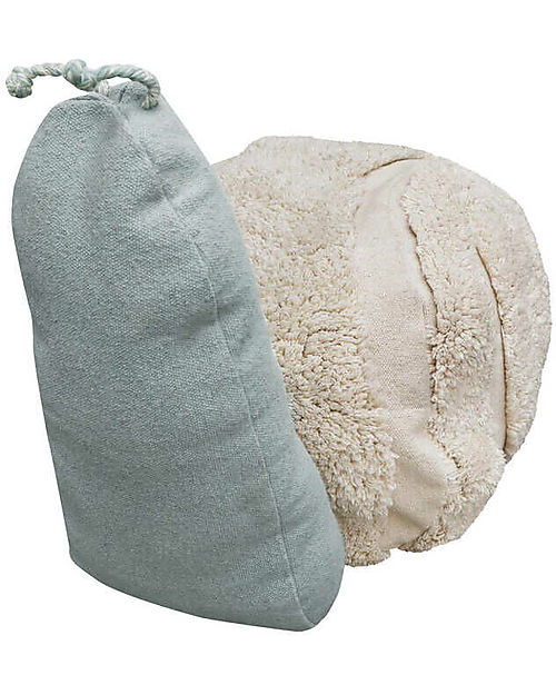 Lorena Canals Pouf Mr. Snail - Fantasy Garden - Blu Vintage - (35x95x45 cm) Pouf