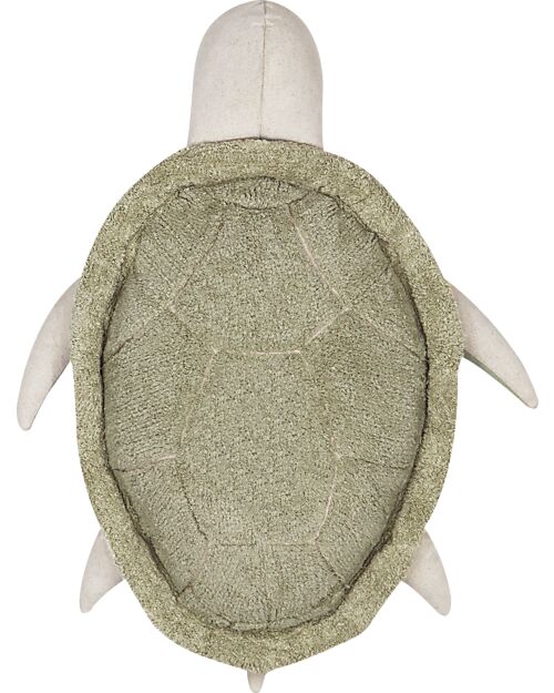 Lorena Canals Pouf Mrs.Turtle - Verde Oliva - Cotone - Sea Wonders Collection - 20 x 115 x 85 cm Pouf