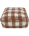 Lorena Canals Pouf Scacchi - Bianco e Caramello - Cotone - Little Chefs Collection Pouf