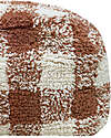 Lorena Canals Pouf Scacchi - Bianco e Caramello - Cotone - Little Chefs Collection Pouf