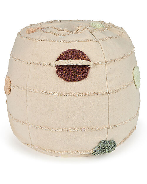 Lorena Canals Pouf Solar - Natural - Cotone - Collezione Astronaut - 50 x 45 cm Pouf