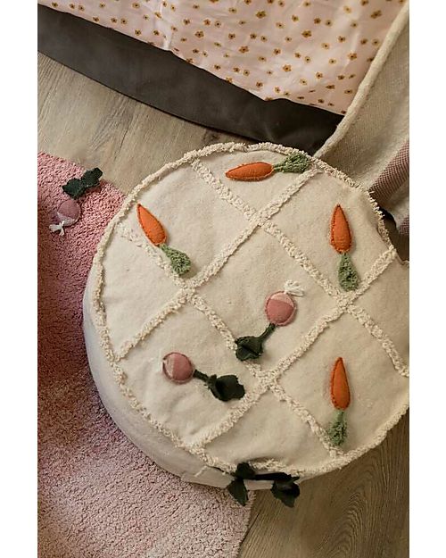 Lorena Canals Pouf Tic-Tac-Toe - Oli&Carol - Cotone - (50x50x20 cm) Pouf