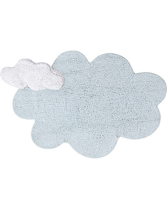 Lorena Canals Puffy Dream, Tappeto Nuvola Lavabile, Azzurro - 110 x 170 cm Tappeti