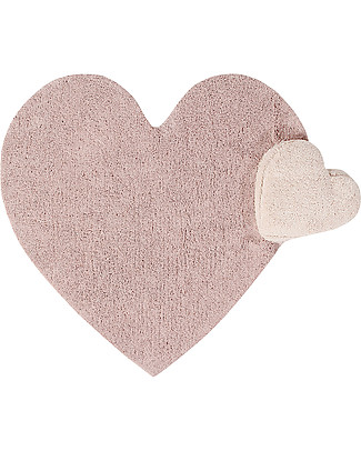 Lorena Canals Puffy Love, Tappeto Cuore Lavabile, Nude - 160 x 180 cm Tappeti_
