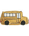 Lorena Canals Set Ride & Roll School Bus - Bus + Pista - Eco City - Miele/Grigio/Rosso - Pista lunga 4 metri! Tappeti Gioco