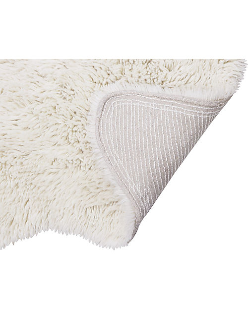 Lorena Canals Tappeto con Bordi Arrotondati in Lana - Sheep White - Sheep of the World Collection - 75 x 110 cm Tappeti Arredo