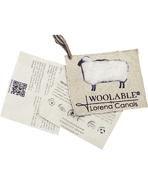 Lorena Canals Tappeto con Bordi Arrotondati in Lana - Sheep White - Sheep of the World Collection - 75 x 110 cm Tappeti Arredo