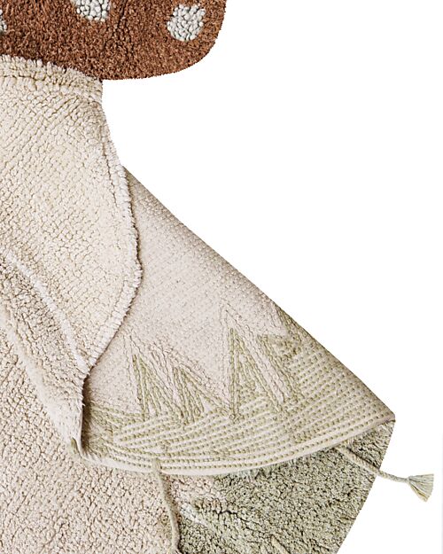 Lorena Canals Tappeto Gioco - Boletus - Marrone - Cotone - Mushrooms Collection - 120 x 120 cm Tappeti Arredo