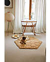 Lorena Canals Tappeto Gioco Imbottito - Honeycomb - Miele - 100% Cotone Organico - Collezione Planet Bee - 100 x 100 cm Tappeti Gioco Imbottiti