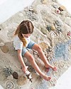 Lorena Canals Tappeto Gioco Lavabile Path - Natural - Cotone Naturale (120x160 cm) Pouf