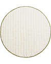 Lorena Canals Tappeto Gioco Reversibile - Leaf - Verde Oliva - Cotone Organico GOTS - Bamboo Collection - Diametro 100 cm Tappeti Arredo