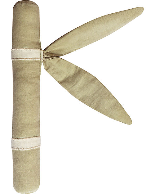 Lorena Canals Tappeto Gioco Reversibile - Leaf - Verde Oliva - Cotone Organico GOTS - Bamboo Collection - Diametro 100 cm Tappeti Arredo
