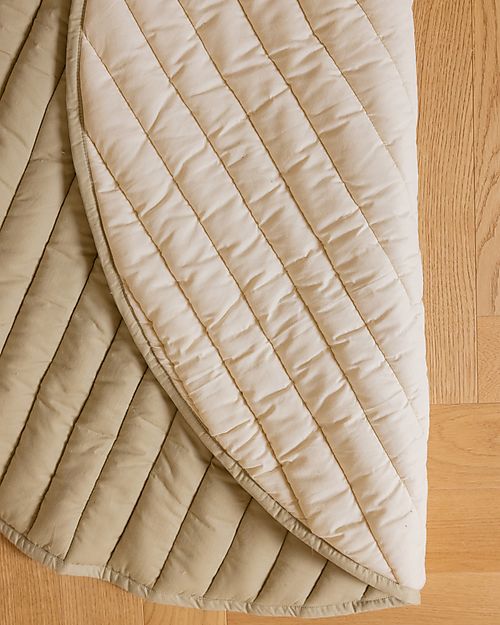Lorena Canals Tappeto Gioco Reversibile - Leaf - Verde Oliva - Cotone Organico GOTS - Bamboo Collection - Diametro 100 cm Tappeti Arredo