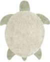 Lorena Canals Tappeto Gioco - Sea Turtle - Verde Oliva - Cotone - Sea Wonders Collection - 110 x 130 cm Tappeti Arredo