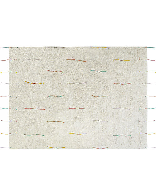 Lorena Canals Tappeto Gioco - Wildflowers - Natural - Cotone - Collezione Planet Bee  - 120 x 160 cm Tappeti Gioco