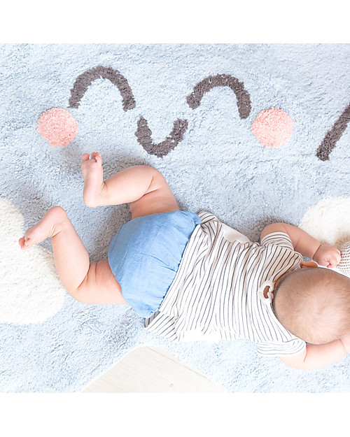 Lorena Canals Tappeto Lavabile a forma di Stellina Happy Star - 100% cotton (120x120 cm) Tappeti Arredo