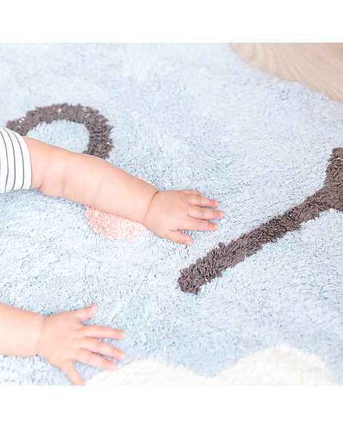 Lorena Canals Tappeto Lavabile a forma di Stellina Happy Star - 100% cotton (120x120 cm) Tappeti Arredo