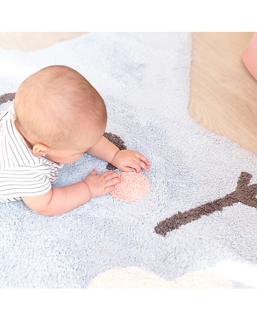 Lorena Canals Tappeto Lavabile a forma di Stellina Happy Star - 100% cotton (120x120 cm) Tappeti Arredo