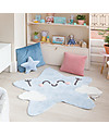 Lorena Canals Tappeto Lavabile a forma di Stellina Happy Star - 100% cotton (120x120 cm) Tappeti Arredo