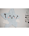 Lorena Canals Tappeto Lavabile a forma di Stellina Happy Star - 100% cotton (120x120 cm) Tappeti Arredo