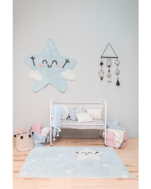 Lorena Canals Tappeto Lavabile a forma di Stellina Happy Star - 100% cotton (120x120 cm) Tappeti Arredo