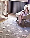 Lorena Canals Tappeto Lavabile a Pois 3 colori, Grigio/Rosa - 100% Cotone (120cm x 160cm) Tappeti Arredo