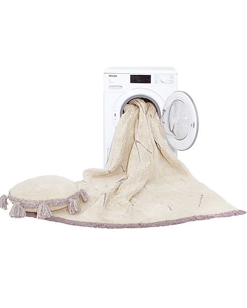 Lorena Canals Tappeto Lavabile - ABC M - Collezione RugCycled (140cm x 200cm) Tappeti Arredo