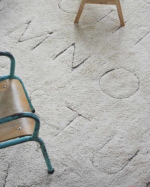 Lorena Canals Tappeto Lavabile - ABC M - Collezione RugCycled (140cm x 200cm) Tappeti Arredo