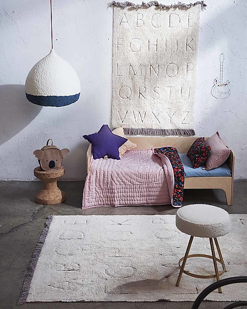 Lorena Canals Tappeto Lavabile - ABC XS - Collezione RugCycled (130cm x 90cm) Tappeti Arredo