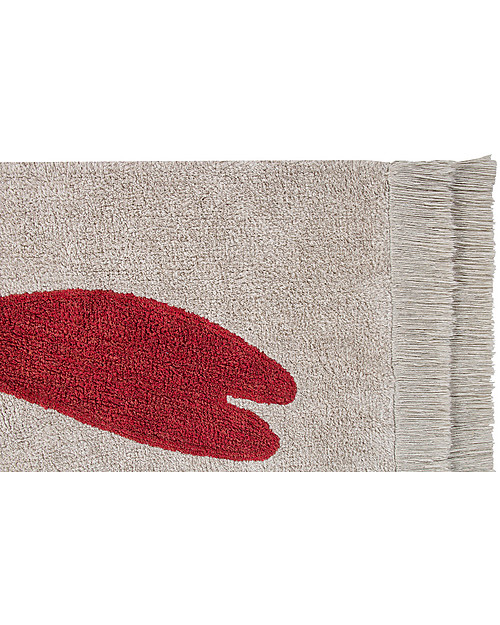 Lorena Canals Tappeto Lavabile Aragosta - 100% Cotone (140x200cm) Tappeti Arredo