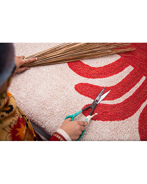 Lorena Canals Tappeto Lavabile Aragosta - 100% Cotone (140x200cm) Tappeti Arredo