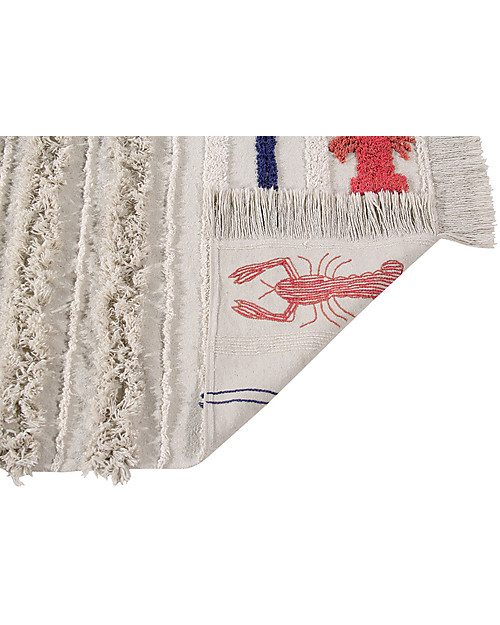 Lorena Canals Tappeto Lavabile Aragosta Mini, Large - 100% Cotone (170x240 cm) Tappeti Arredo