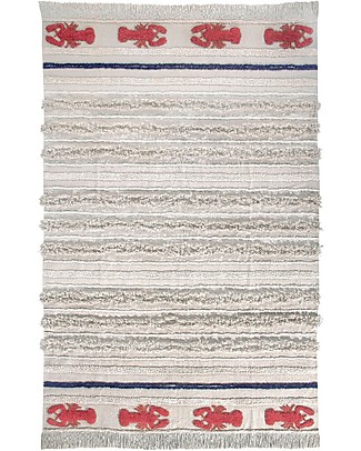 Lorena Canals Tappeto Lavabile Aragosta Mini, Large - 100% Cotone (170x240 cm) Tappeti_