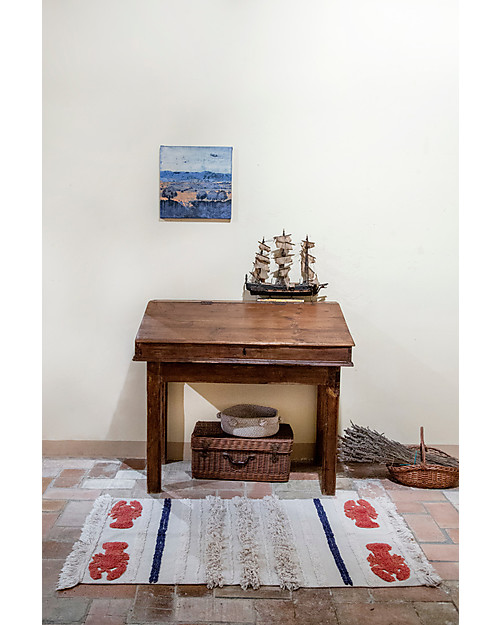 Lorena Canals Tappeto Lavabile Aragosta Mini, Small - 100% Cotone (80x140 cm) Tappeti Arredo