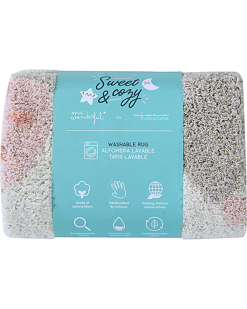 Lorena Canals Tappeto Lavabile Believe in Yourself - Cotone (100 cm) Tappeti Arredo