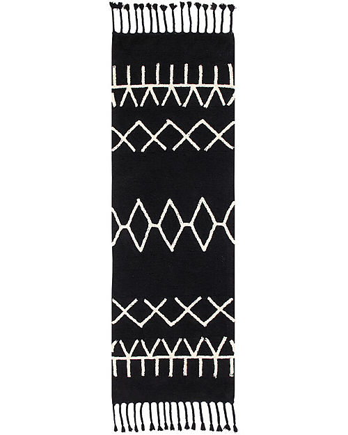 Lorena Canals Tappeto Lavabile Bereber S - Black&White - (80x230 cm) Tappeti Arredo