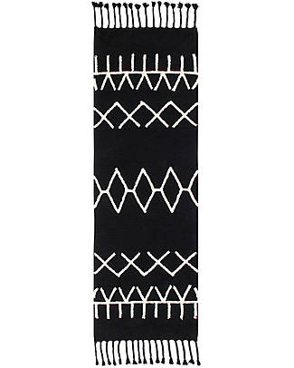 Lorena Canals Tappeto Lavabile Bereber S - Black&White - (80x230 cm) Tappeti Arredo