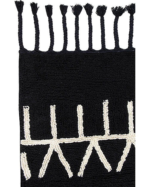Lorena Canals Tappeto Lavabile Bereber S - Black&White - (80x230 cm) Tappeti Arredo