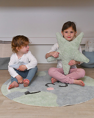 Lorena Canals Tappeto Lavabile Big Big World - Cotone (100 cm) Tappeti