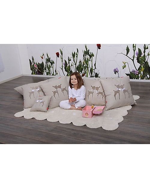 Lorena Canals Tappeto Lavabile Biscotto Beige - 100% Cotone (120cm x 160cm) Tappeti Arredo