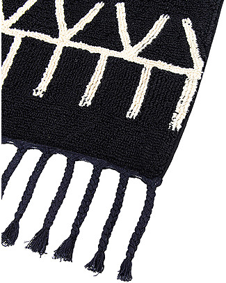 Lorena Canals Tappeto Lavabile Black and White, Bereber Nero - 100% Cotone (140cm x 200cm) Tappeti_