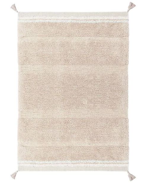 Lorena Canals Tappeto Lavabile - Bloom Rose - Fantasy Garden - Rosa e Nude - Cotone - (90x130 cm) Tappeti Arredo