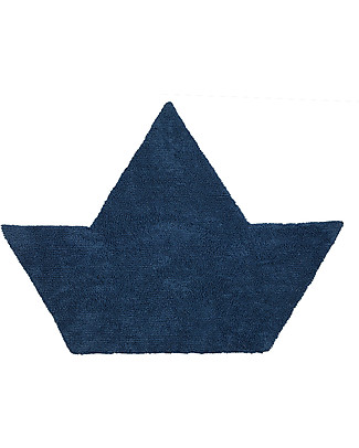 Lorena Canals Tappeto Lavabile con Barchetta, Reversibile - 100% Cotone (120 x 160 cm) Tappeti_