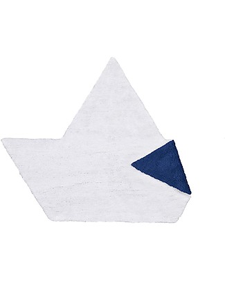 Lorena Canals Tappeto Lavabile con Barchetta, Reversibile - 100% Cotone (120 x 160 cm) Tappeti_
