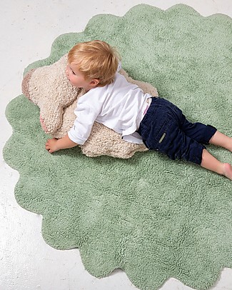 Lorena Canals Tappeto Lavabile con Cuscino Puffy Sheep Amovibile, Puffy Rugs - 100% Cotone (140 cm) Tappeti