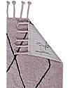 Lorena Canals Tappeto lavabile con frange Bereber, Legno di Rosa - 100% cotone (140 x 200 cm) Tappeti Arredo