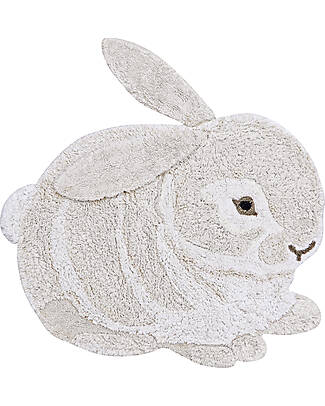 Lorena Canals Tappeto Lavabile - Coniglietto - Cotone - Animal Rugs Collection - 130 x 135 cm Tappeti Arredo